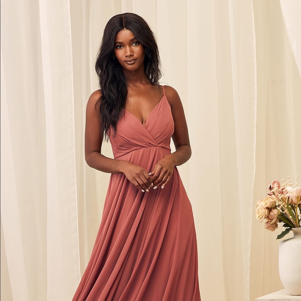 Rusty Rose All About Love Maxi dress from Lulu’s